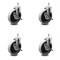 Service Caster 5 Inch Thermoplastic Wheel 3/8 Threaded Stem Caster Set with Brakes SCC, 4PK SCC-TS05S510-TPRS-SLB-381615-4 - alternate 1